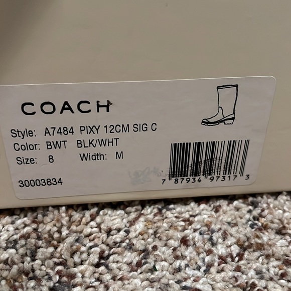Never worn COACH rain boots! - Picture 2 of 3